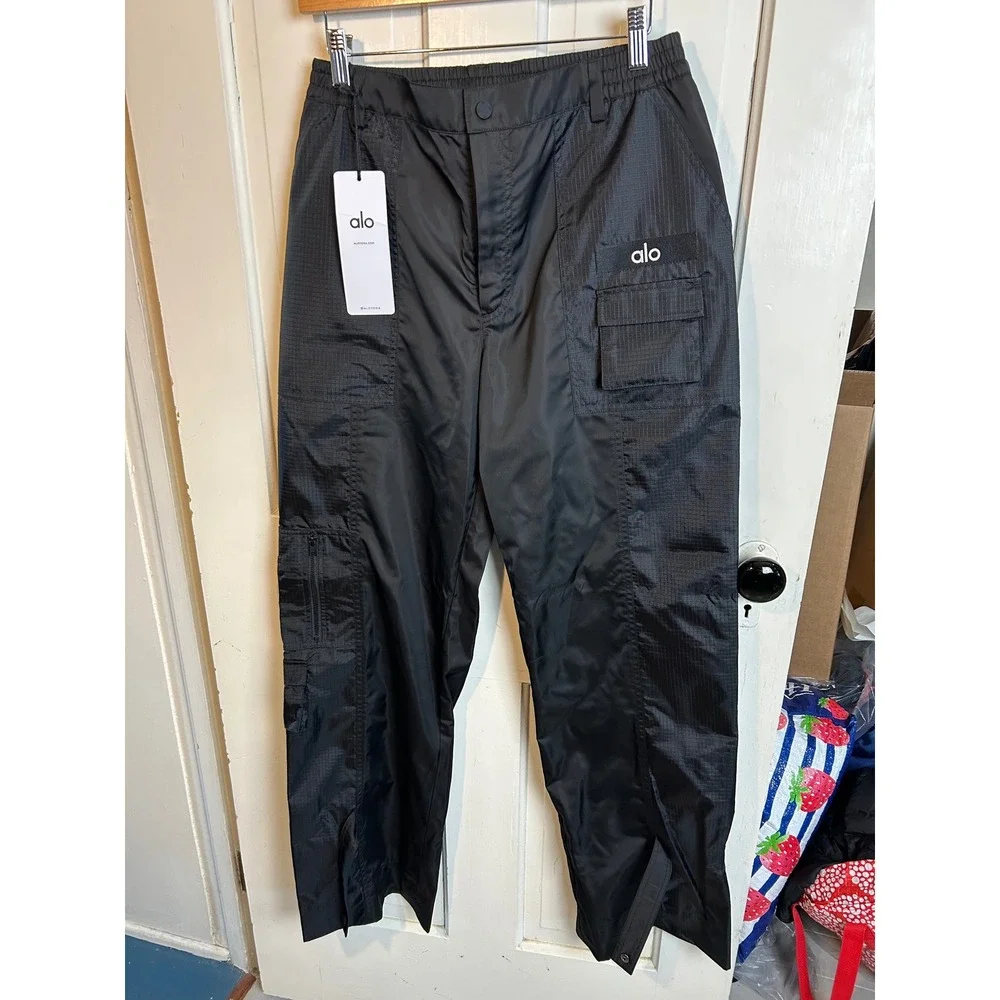 Alo Yoga Black Blaze Trouser Pant Womens Size M NEW